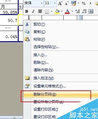 在excel表格中怎么设置及删除分页?