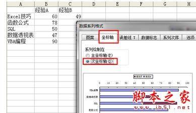 在Excel中制作双向条形图的方法