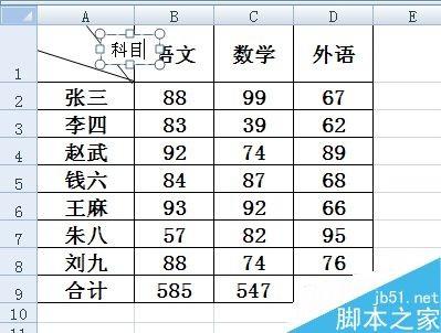 在excel表格中怎么制作斜线表头呢?