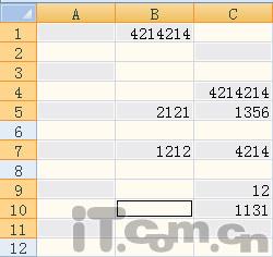 在Excel中让你填充不连续的单元格