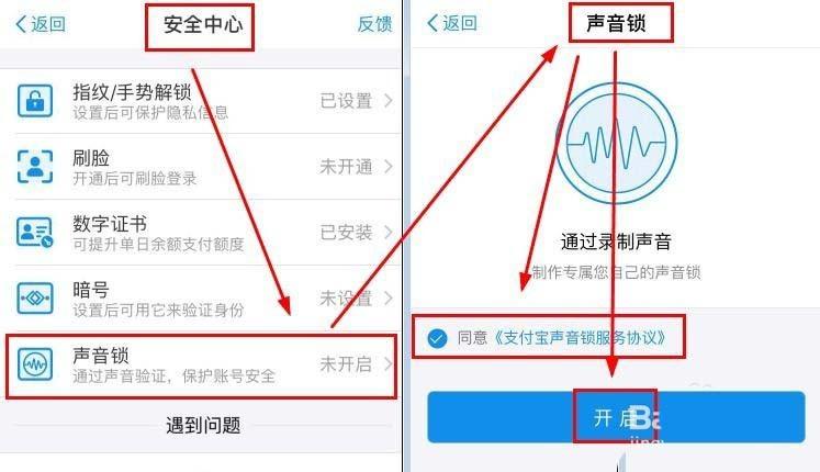 支付宝怎么设置声音锁? 支付宝声音锁的开启方法