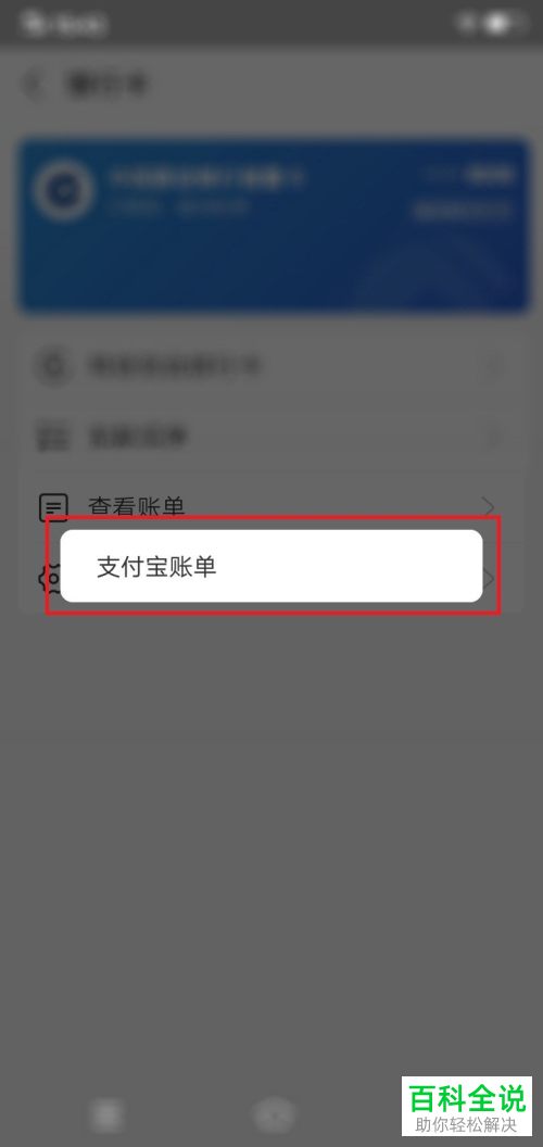 支付宝如何查看银行卡消费明细