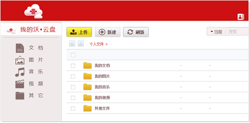 中国联通沃云盘网页版登陆使用方法详细步骤