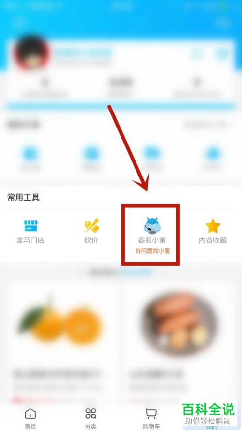 在盒马APP中如何联系在线客服