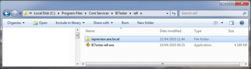 在IETester上安装IE9浏览器预览版