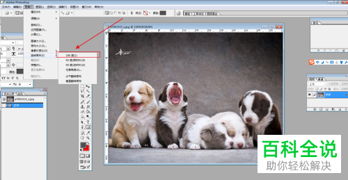 怎么180度旋转电脑ps软件内的画布