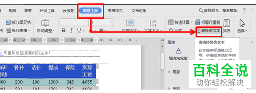 怎么把Word文档中的表格转换为文本