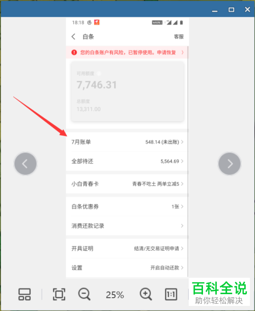 怎么查看京东白条出账日