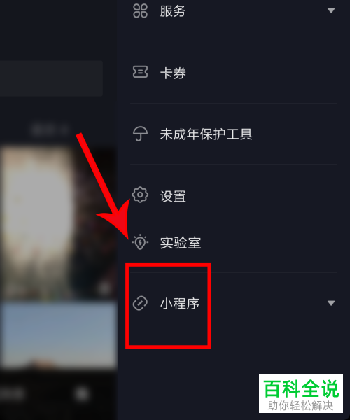 怎么打开手机抖音内的小程序