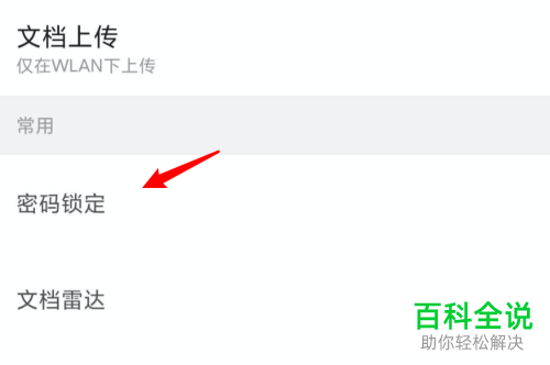 怎么打开手机版wps的密码锁定功能