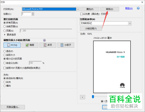 怎么给PDF文档设置作为图像打印