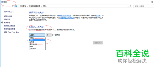 怎么更改Win10中程序窗口菜单的字体大小
