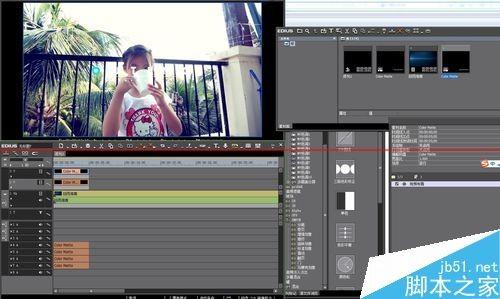 怎么给edius导入的视频添加上下黑边框?