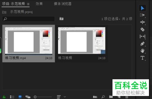 怎么给PR的源监视器插入素材
