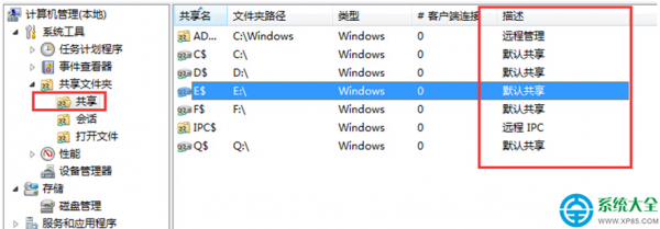 怎么关闭win7系统默认的局域网共享文件夹功能
