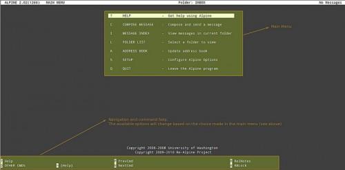 在Linux中使用Alpine工具在命令行里访问Gmail的教程