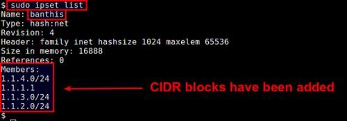 在Linux下实现批量屏蔽IP地址的方法