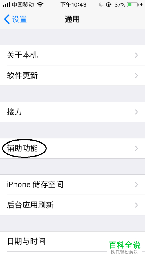 怎么将iPhone手机缩放区域设置为全屏幕