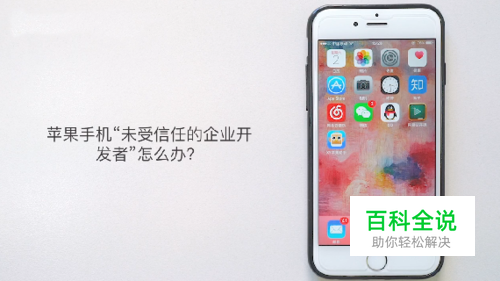 怎么解决苹果手机的“未受信任的企业开发者”