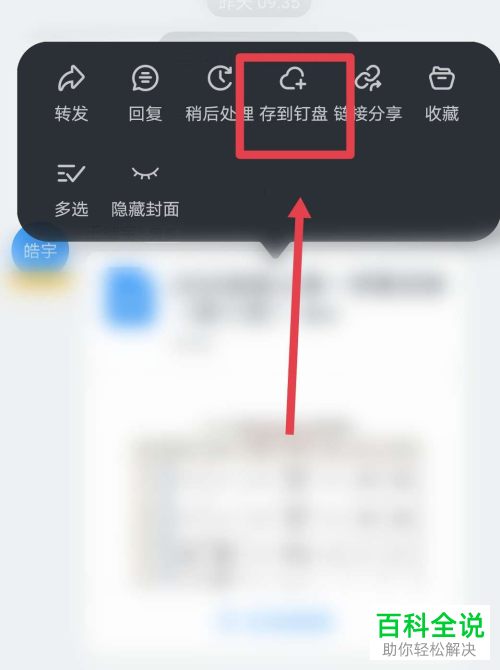 怎么将钉钉群聊中的文件保存到钉盘并进行查看