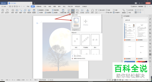 怎么将图片水印插入至wps word文档中