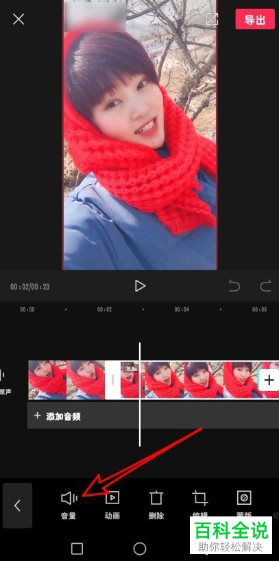 怎么利用剪映APP设置调整原视频的音量