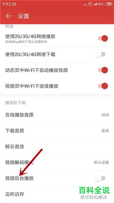 怎么启用网易云音乐视频后台播放功能