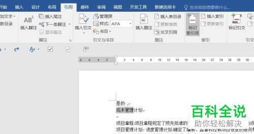 怎么设置Word软件里的索引