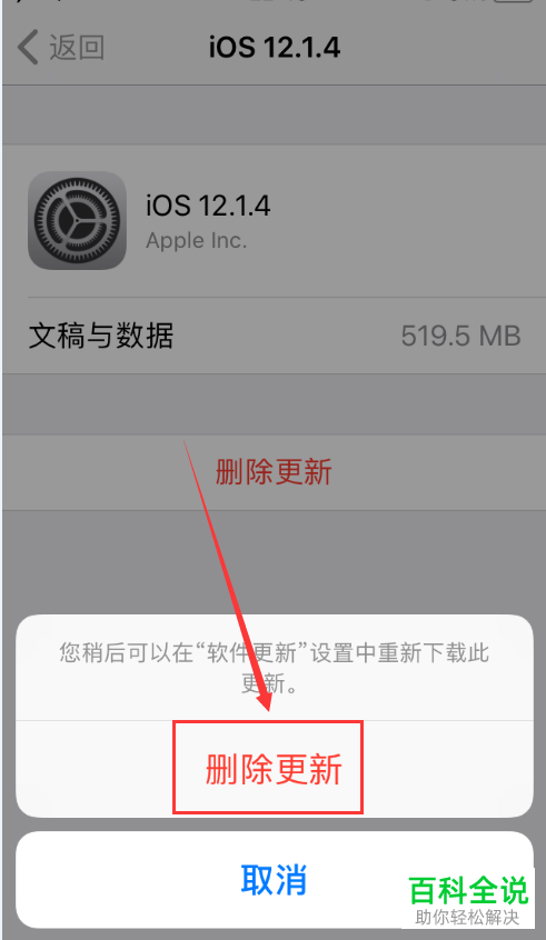 怎么删除iPhone手机系统更新文件