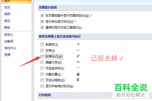 怎么删除Word文档段落标记