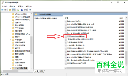 怎么设置不再使用win10系统中的win键热键