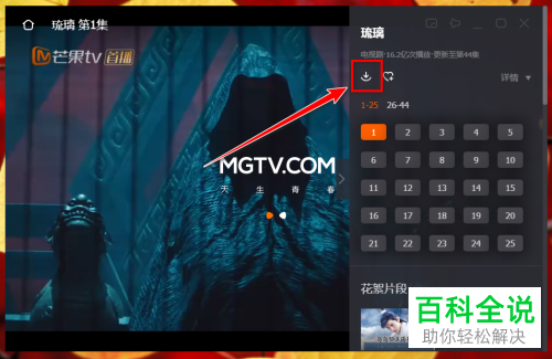 怎么下载芒果TV上的电视节目