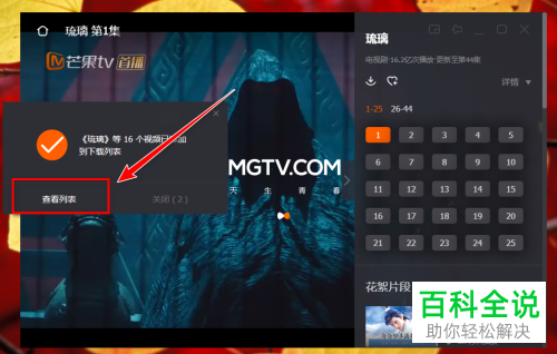 怎么下载芒果TV上的电视节目