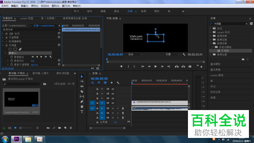 怎么用Pr软件去除视频或图片上的水印