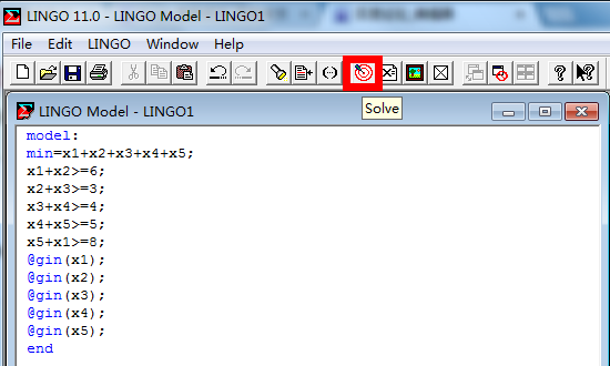 怎么用lingo求解整数规划？lingo求解整数规划实例教程