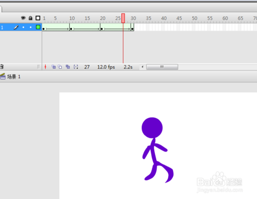 怎么用flash做小人走路?