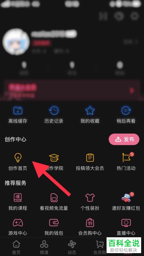 怎么在哔哩哔哩B站中设置添加水印
