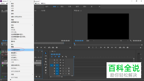 怎么在Premiere Pro软件中选择从剪辑新建序列