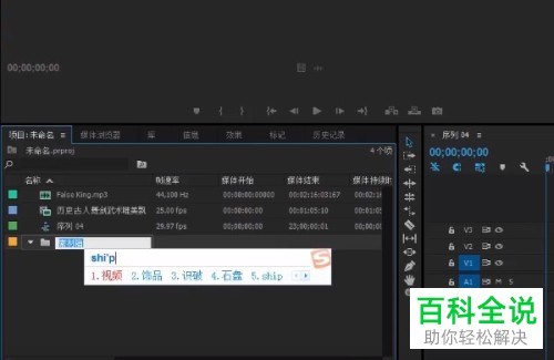 怎么在Pr新建素材箱