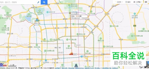怎么在电脑版百度地图APP测量距离