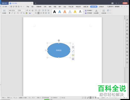 怎么在wps2019文档的形状里添加文字？