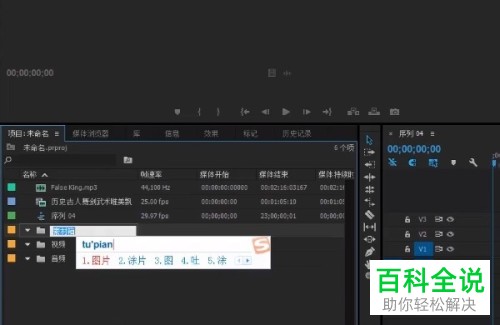 怎么在Pr新建素材箱
