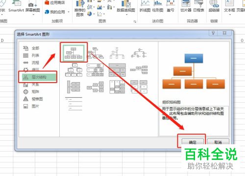 怎么在excel表格中制作组织结构图