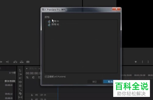 怎么在Pr中导入项目文件