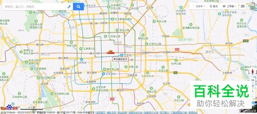 怎么在电脑版百度地图APP测量距离