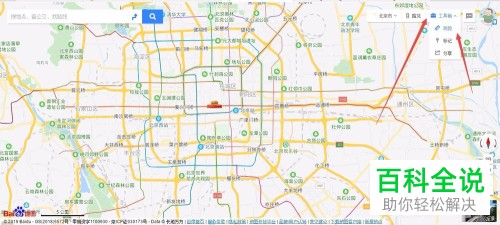 怎么在电脑版百度地图APP测量距离