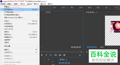 怎么在Pr给视频添加缩放效果