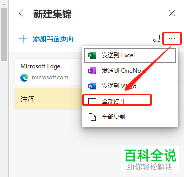 怎么在Edge浏览器中打开全部集锦