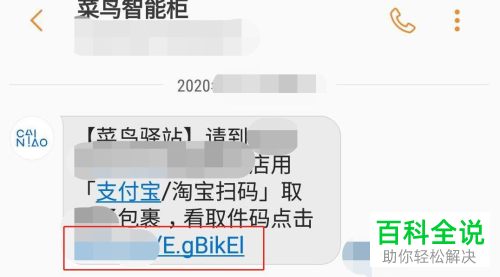 怎么在支付宝中查看菜鸟驿站的快递取件码