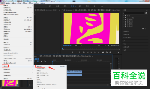 怎么在PR软件中设置导出MP4格式的视频